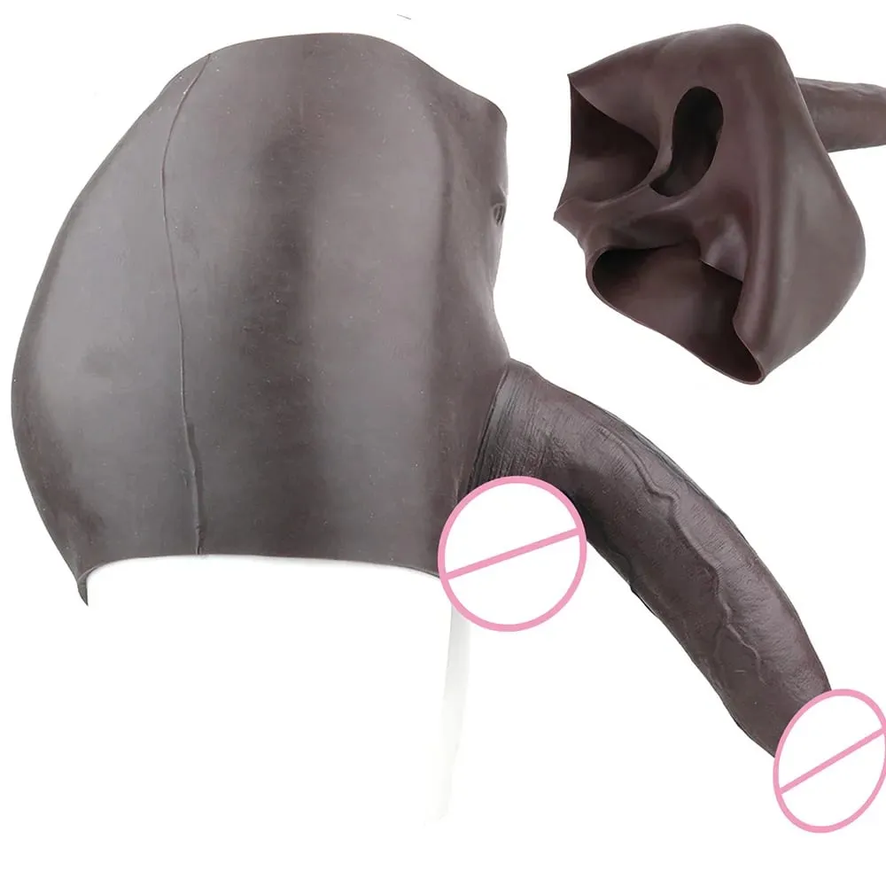 Black Realistic Penis Sleeve Pants Silicone High Waist Male Strap-On Dick Extender Delay Ejaculation Couple's Sex Tools
