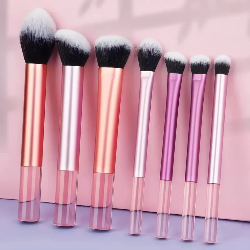 Makeup Brushes and Sponges Set Purple Makeup Puff Beauty Egg Headband Wristband Remover Kit Makeup Tool Gift 20-28pcs