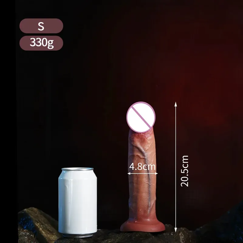 Super Realistic Long Dildo Soft Silicone Anal Dildos Strapon Dick Butt Plug Masturbator Penis Adult Sex Toys for Men Women