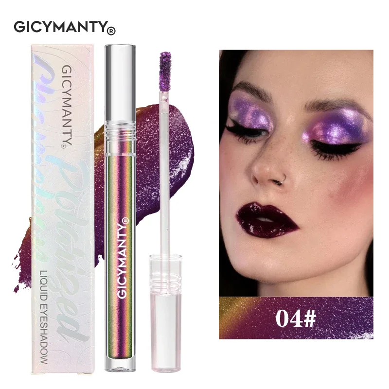 Polarized Chameleon Liquid Eyeshadow Shimmer Glitter Long Lasting Waterproof Multi-Use Eye Highlight Blusher Makeup