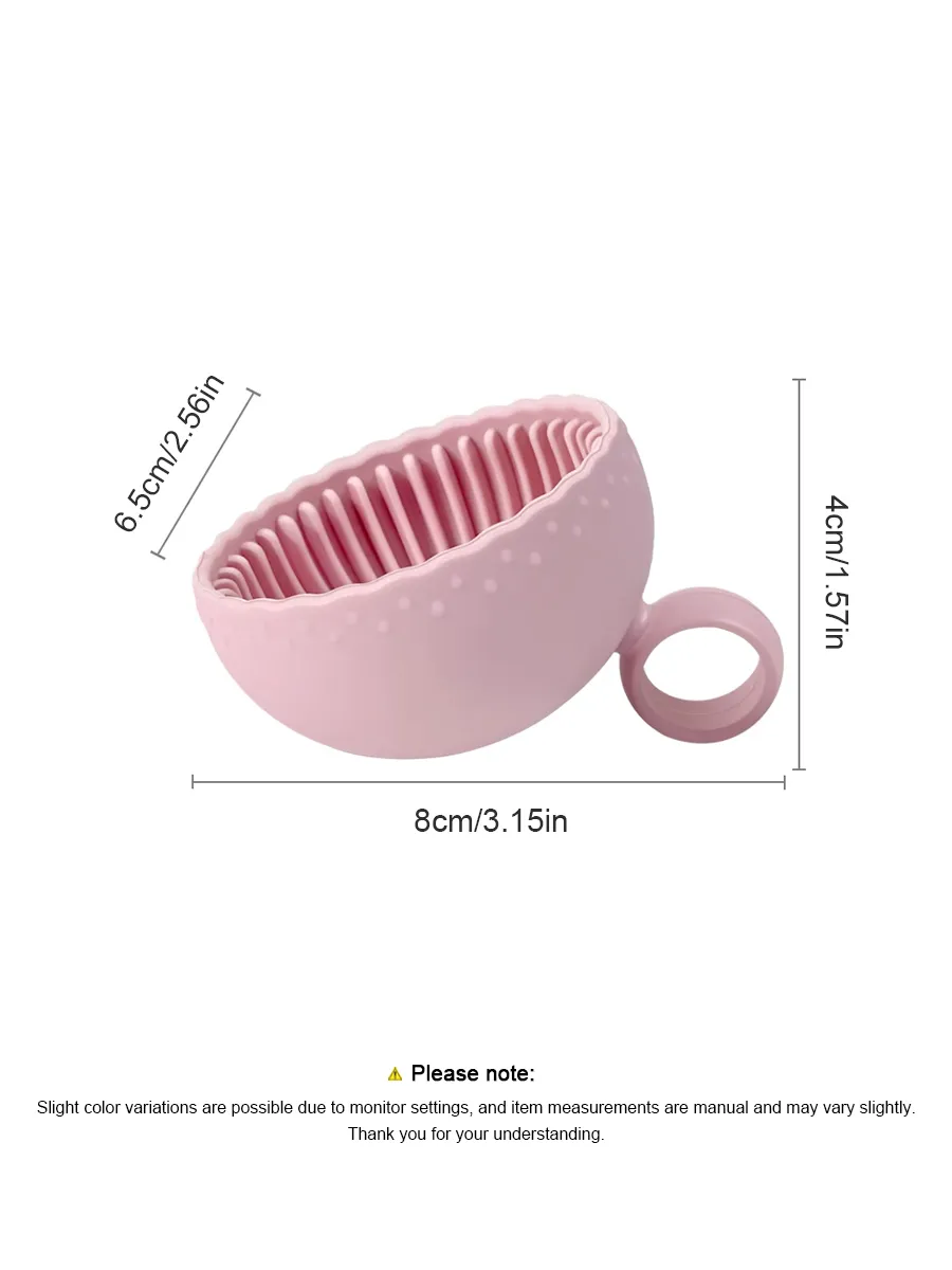 Mini High Appearance Makeup Brush Cleaner Bowl Shaped Washing Tool Cleans Brushes Cushion Puffs Sponges Space Saving Portable