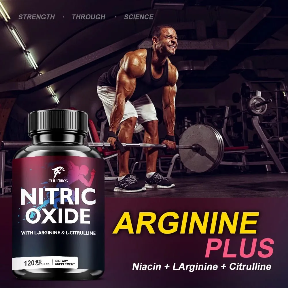 Powerful Nitric Oxide Supplement - Premium Muscle Support Nitric Oxide Booster - Natural Energy and Heart Health Support