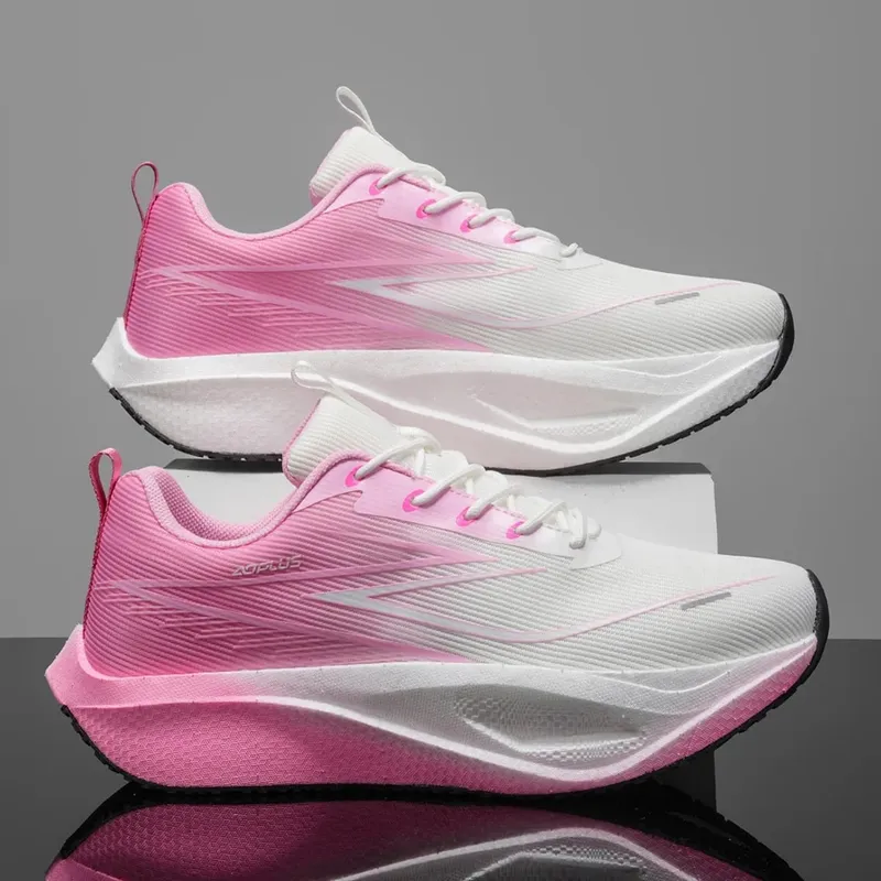Men Running Shoes Carbon Plate Marathon Sneakers Lightweight Breathable Athletic Sports Shoes Women's Comfortable Walking Shoes