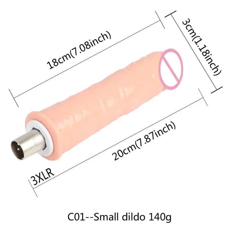 3XLR 3PRONG Attachment Dildo For Sex Machine Attachment Women and Men Sex Masturbation Love Machine Dildo Sex Toys