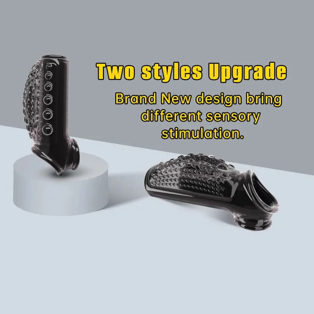 Cock Ring Set Silicone Men Erection Enhancer Dick Ring Delay Time Adult Sex Toy Reusable Penis Rings Longer Lasting for Couples