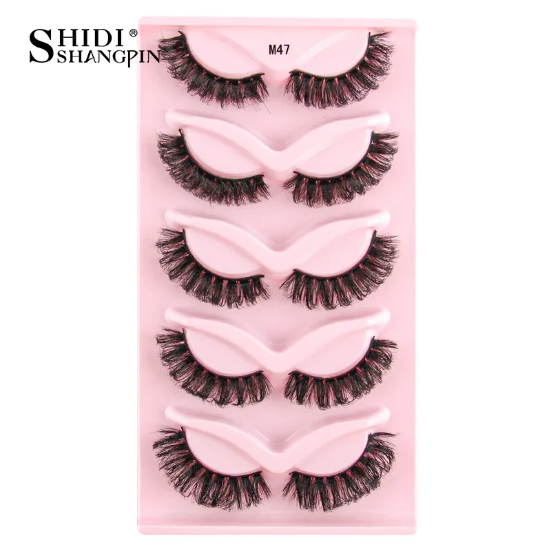 Half Lashes Cat Eye Lashes 3D Natural Winged End Eye Elongated Lashes Fox Eye Lashes Faux Mink Lashes Makeup