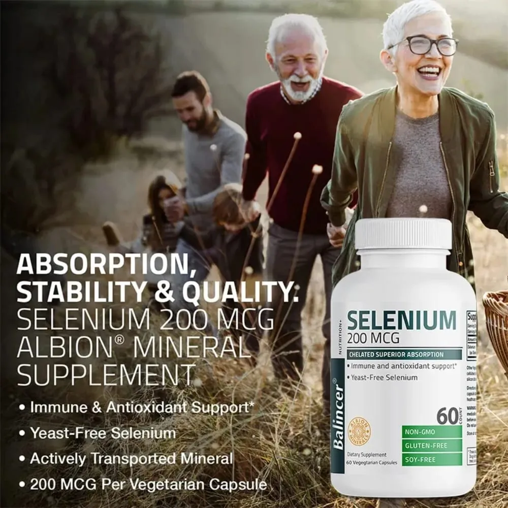 Selenium - Natural Antioxidant Supplement That Helps Strengthen The Immune System and Maintain Heart Health