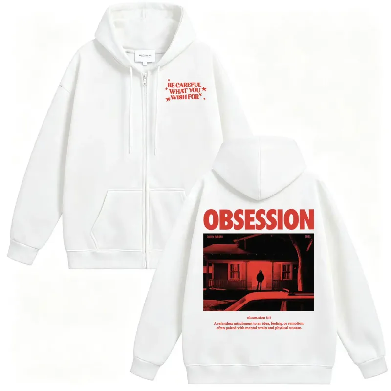 2026 Movie Obsession Sweatshirt Jacket Coats One Wish Willow Be Careful What You Wish for Eye Men's Fashion Retro Zip Up Hoodies