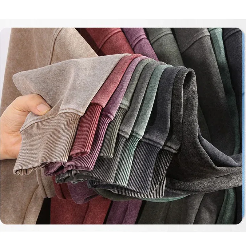 outdoor Self-Adhesive SATISFY Print Sweatshirt Round neck Jacket Street Style Loose Fit Long Sleeve Warmth for Young Men And Wo