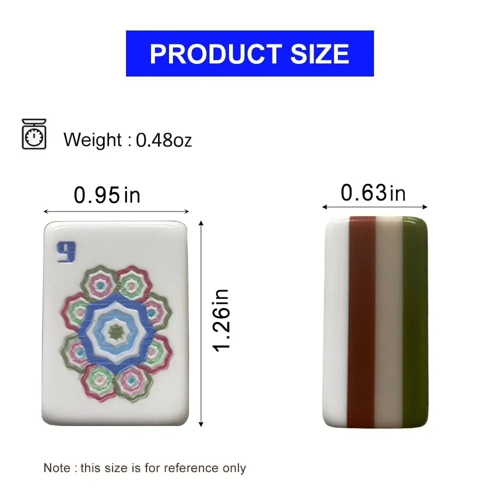 In Stock Hot American Mahjong Set 160 Tiles 4-Layer Acrylic Mah Jongg Sets Portable Travel Mahjong Game Tiles Adult Indoor Games — image 5