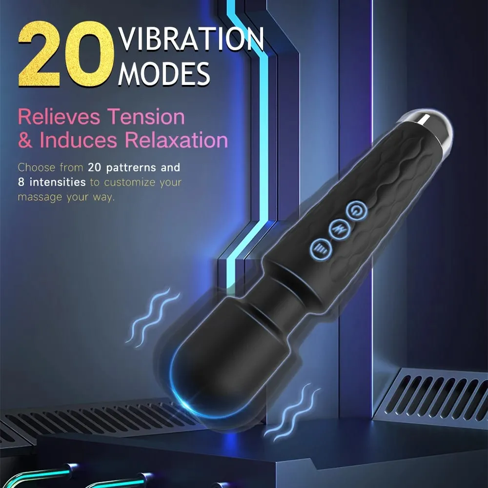 ויברטור חזק שרביט קסמים לנשים USB נטענת לעיסוי עמיד למים דגדגן G-Spot ויברטור צעצוע מין מתאים למבוגרים