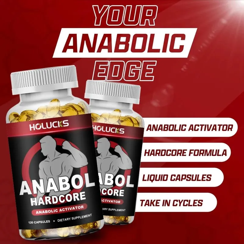 Anabol Hardcore Anabolic Activator Capsules Support Muscle Building Strength Gains & Fat Shredding for Athletes — image 6