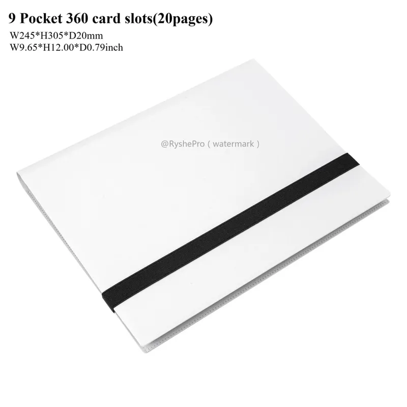 Card Binder with 9 Pocket Trading Card Album Display Binder 360 Side Loading Pocket Holder for TCG Yugioh MTG Game Card Book