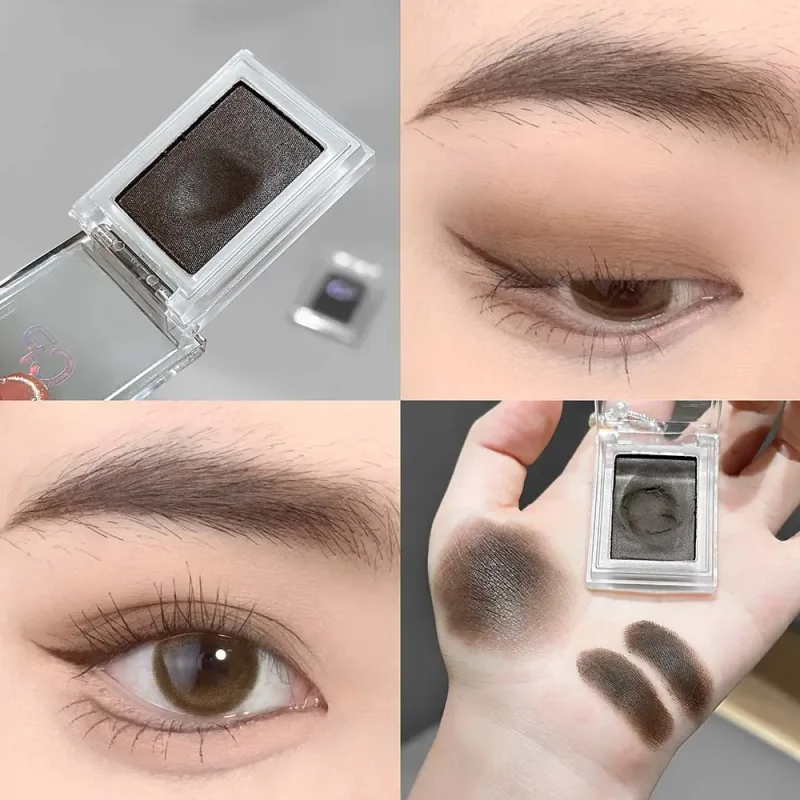 1Pc Dark Brown Eyeliner Cream Waterproof Beauty Cosmetics Long Lasting Gel Eyeshadow 2 in 1 Makeup Tool Matte Eye Liner — image 7