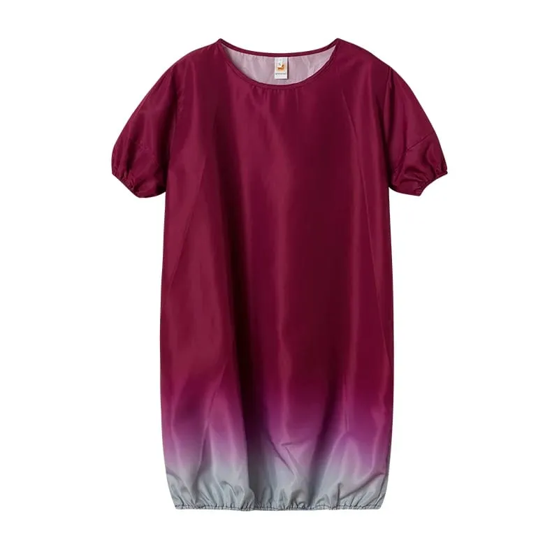 2026 Europe and America's New Large-sized Women's Clothing New Casual Gradient Dress