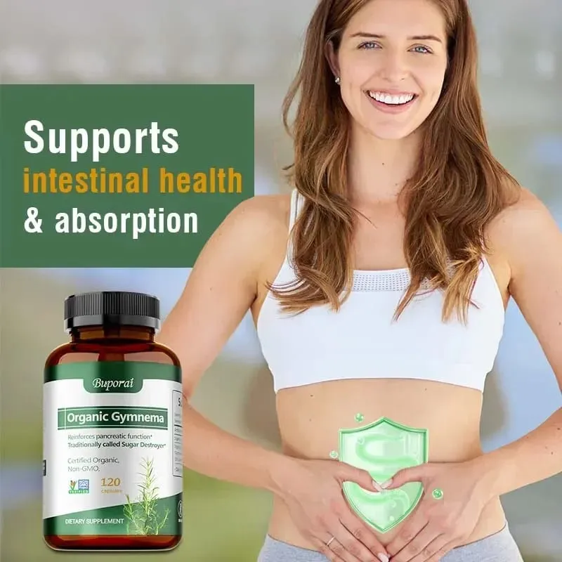 Organic Gymnema - Supports Balanced Glucose Metabolism and Energy Health Enhances Absorption and Provides Nutritional Support