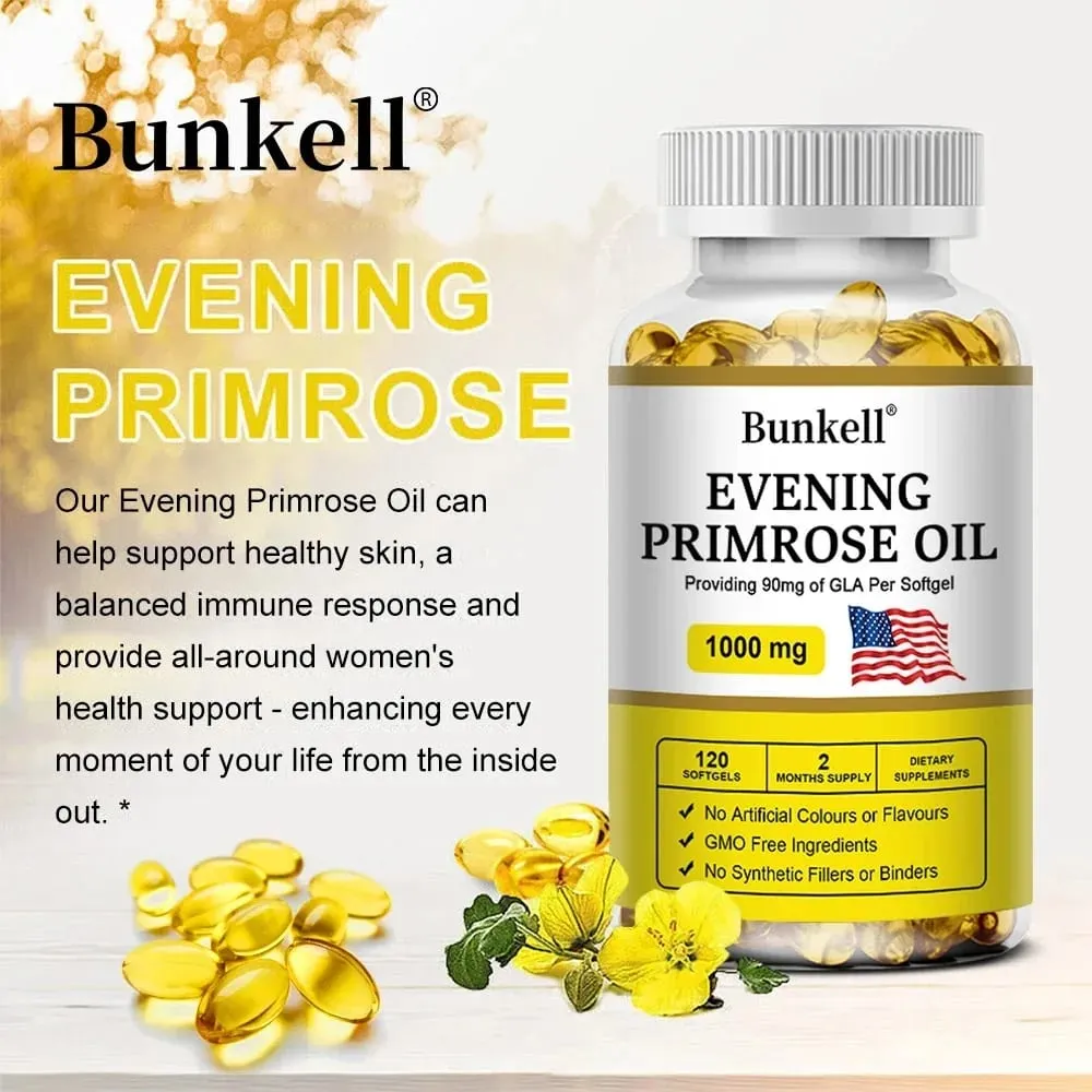 Evening Primrose Oil - Anti-oxidation Bone Strengthening Immunity Enhancement Endocrine Health Improvement