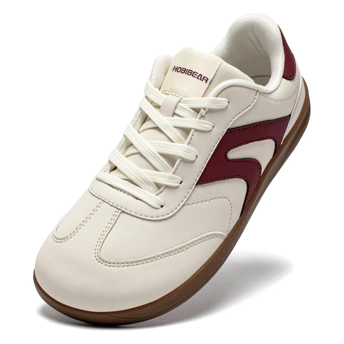 Wide Toe Shoes Unisex Artificial Leather Barefoot Sneakers Casual Retro Zero Drop Shoes for Women Men — image 2