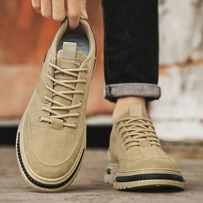 Men's Vulcanized Shoes Winter Casual Sneakers Comfortable Work Shoes for Men Breathable Soft Sole Safety Shoes Men Work Footwear