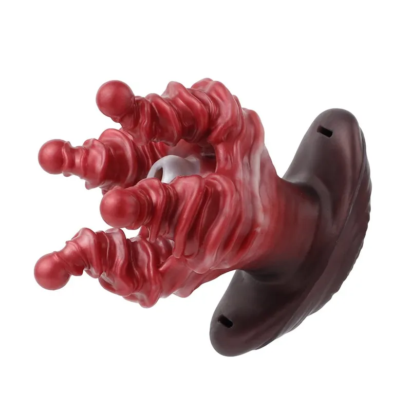 Wearable Butt Plug Type Airplane Cup Hollow Anal Dilator Female Anus Expansion Silicone Sex Toys For Men Women Flirting