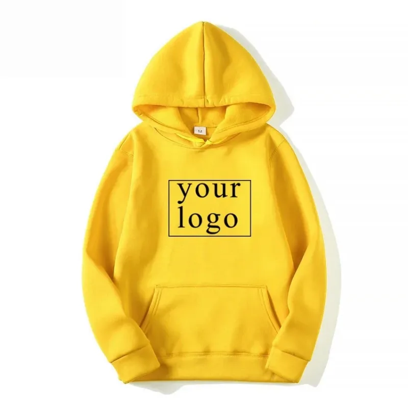 Din egen design Varumärkeslogotyp/bild Personlig anpassad var som helst Män Kvinnor DIY Luvtröjor Sweatshirt Casual Hoody Mode Nytt — image 4