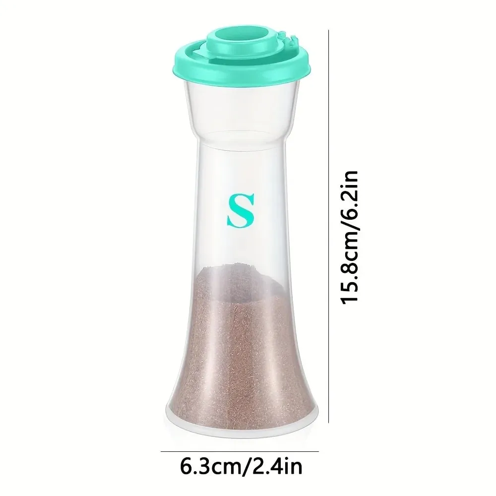2pcs Large Salt & Pepper Shaker Set with Lids - Perfect for Home Kitchen Restaurant Outdoor and Camping