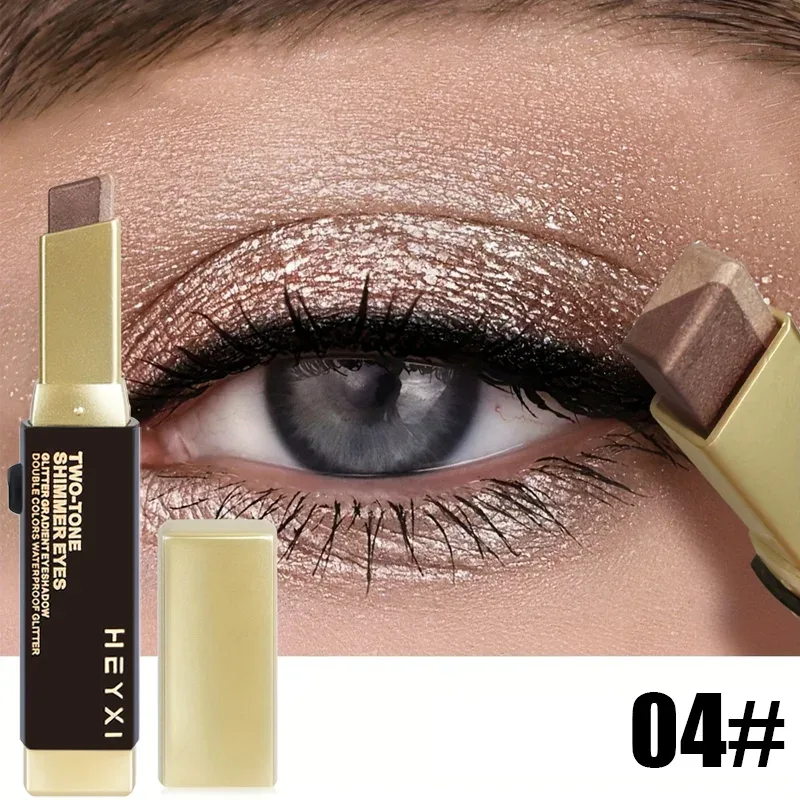 Double Color Eye Shadow Stick Naturally Tinged Not Easy to Mottle Off Makeup Pure Color Create Natural Makeup Effect
