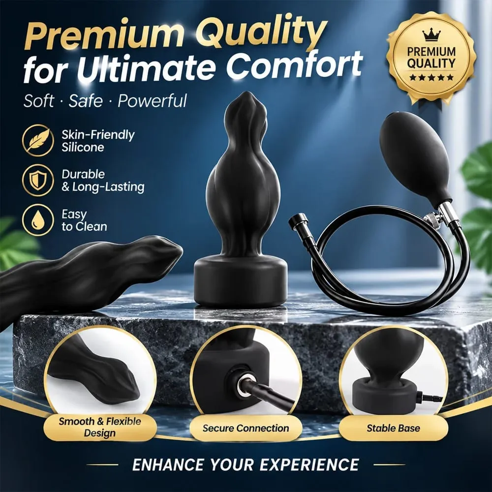 Inflatable Anal Plug Anal Dilator Huge Butt Plug Stimulate Sex Toy For Women/Men Masturbators Prostate Massager Big Anal Toys — image 2