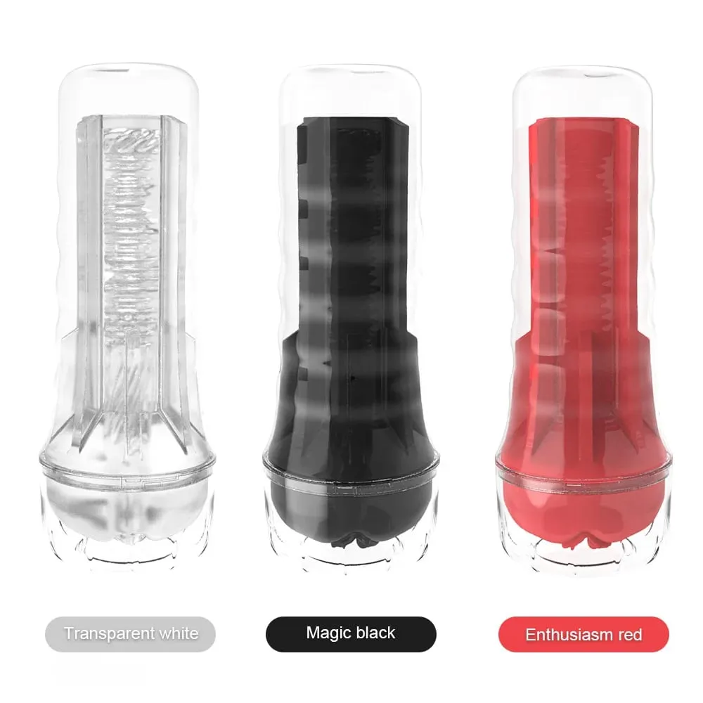 Male Masturbator Soft Silicone Pussy Vaginas Transparent Penis Pump Pocket Penis Endurance Masturbation Cup Sex Toys For Men 18