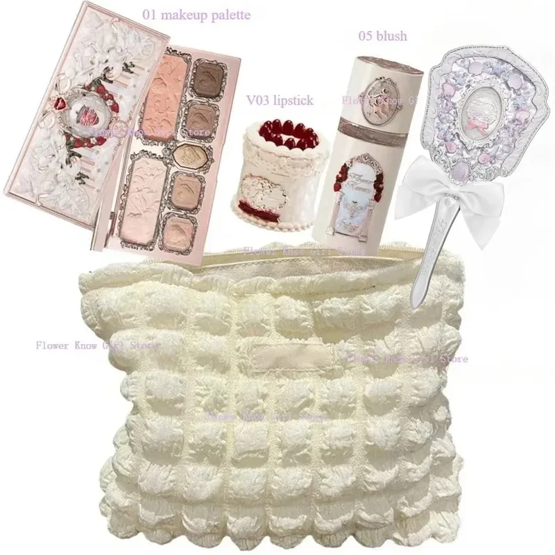 Flower Knows ALL IN ONE Makeup Kit Kompletní sada profesionálních obličejových paletek s očními stíny na rty s tuhými parfémy — image 11