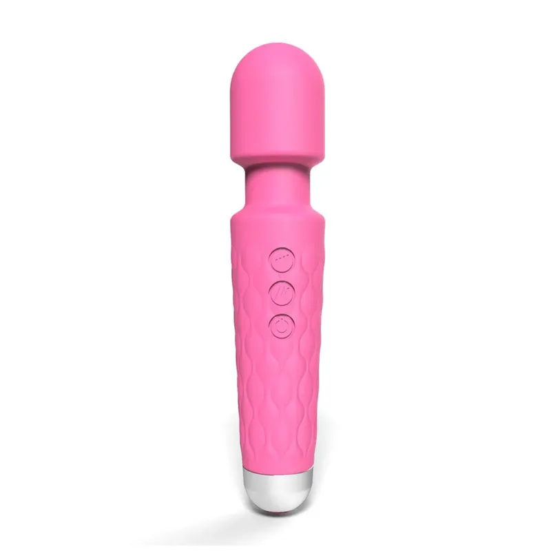 ויברטור חזק שרביט קסמים לנשים USB נטענת לעיסוי עמיד למים דגדגן G-Spot ויברטור צעצוע מין מתאים למבוגרים