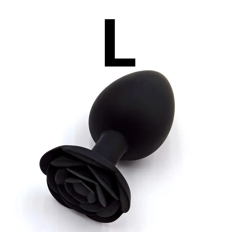Weiche Silikon Rose Blume Anal Plug Anfänger bis Experte 3 Größen Butt Plug Anus Trainer Dildos Adule Sex Spielzeug für Paar Frauen Männer