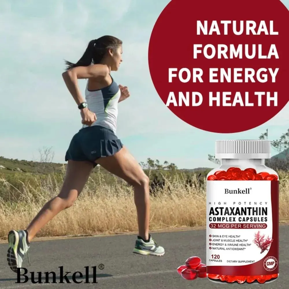 Huile de krill antarctique 120 mg astaxanthine 32 mcg capsules (EPA DHA) soutiennent l'immunité des articulations et de la peau, santé cardiovasculaire