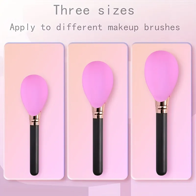 Silicone Makeup Brush Covers for Travel A Storage & Organizer Case for Brushes To Protect Makeup Bag