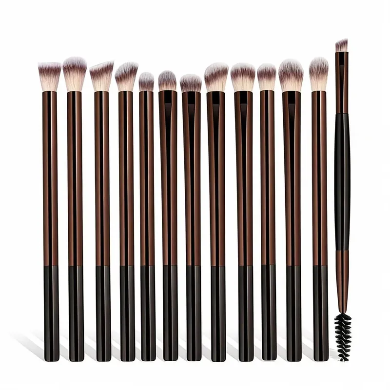 13PCS Makeup Brush Set Foundation Concealer Powder Eyeshadow Blush Brush Kabuki Blending Cosmetic Beauty Tool for Face