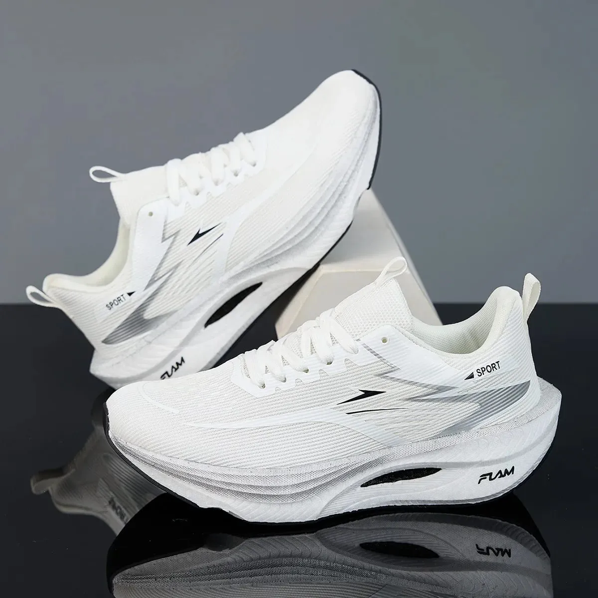 Men Sports Running Shoes Casual Marathon Breathable Lightweight Women's Comfortable Athletic Nonskid Walking Sneakers Outdoors