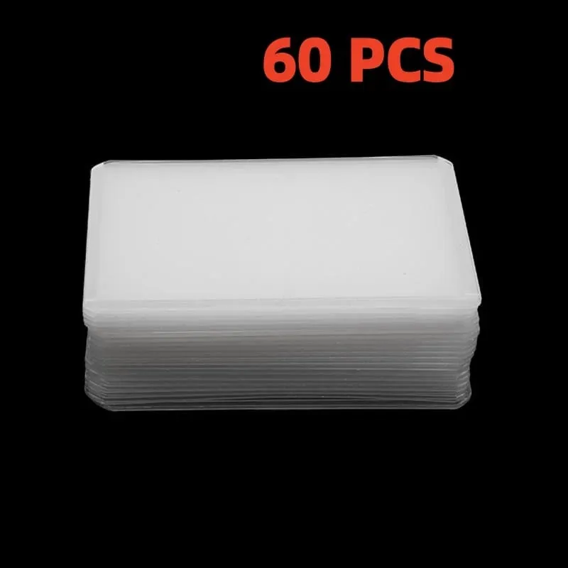 20-100pcs Card Sleeves Holder PVC Game Trading Card TopLoaders Hard Plastic Toy Top Loaders For Protectors Storage Gift — image 11