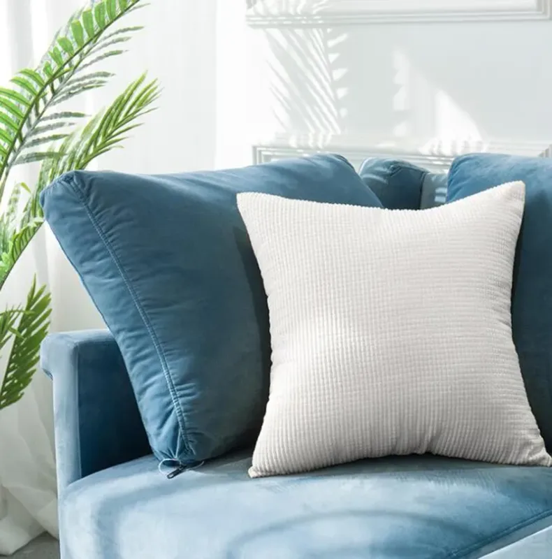 Solid Luxury Square Cushion Cover 30x50/40x40/45x45/50x50cm Soft Decorative Throw Pillow Case for Sofa Car Home — image 17