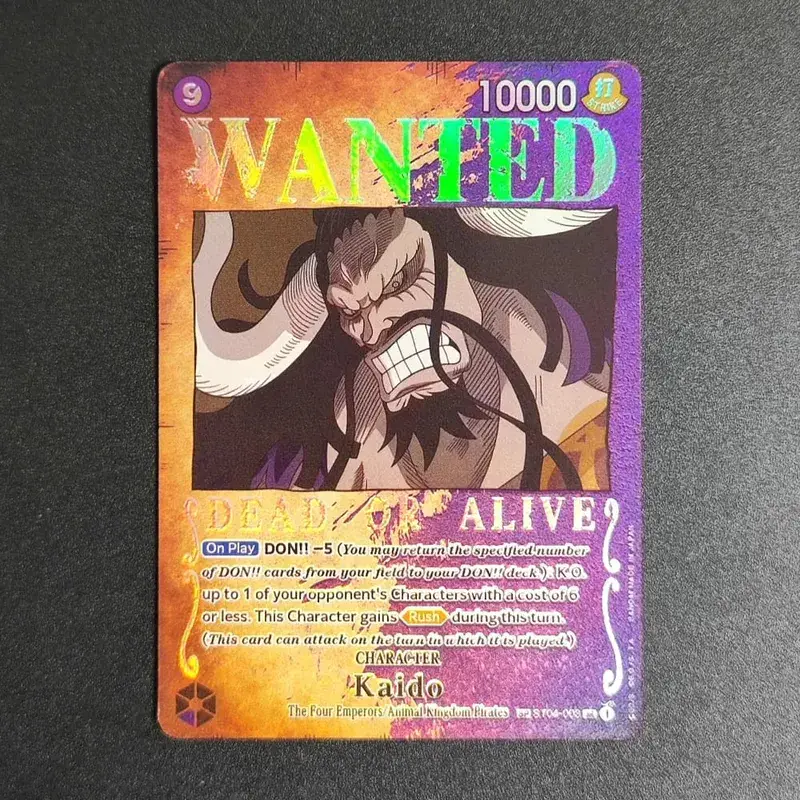 Proxy ONE PIECE CARD Luffy Shanks ACE Roger Teach Kaido Character Card Wanted Alternate Art English Collection Anime Cards