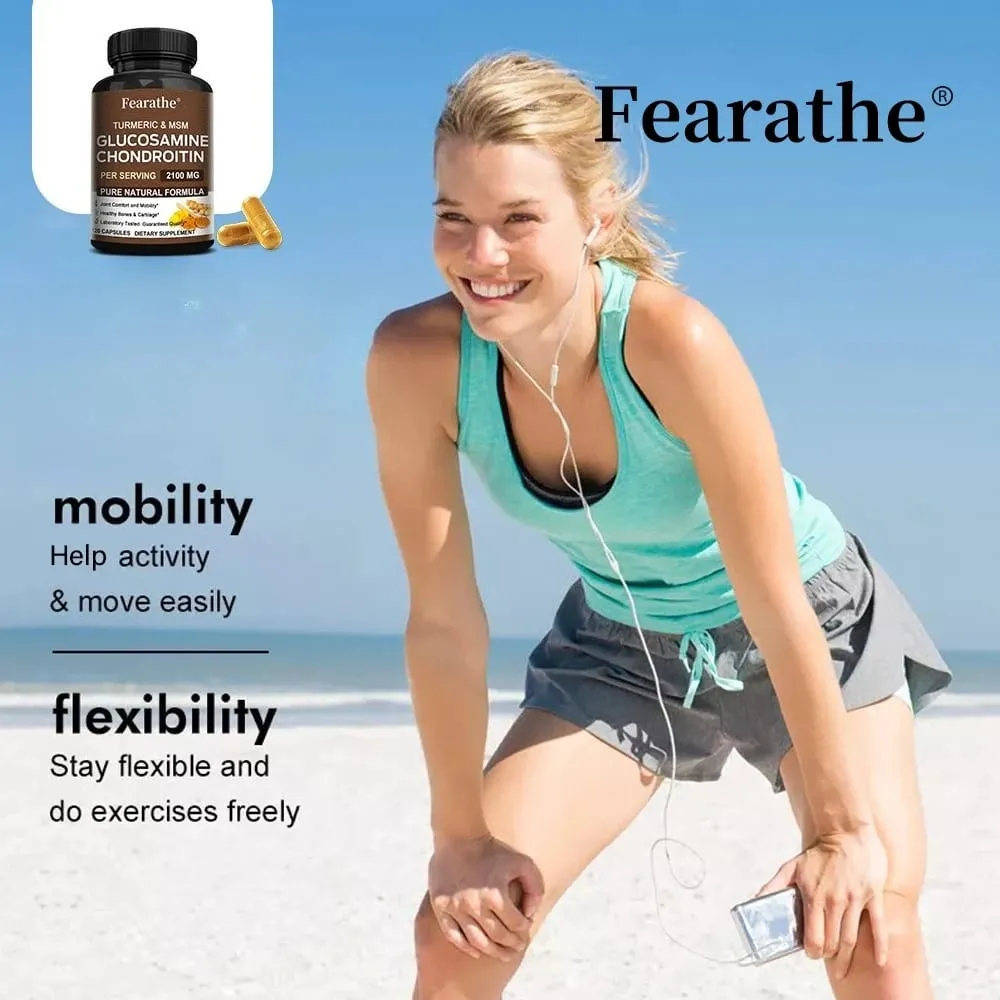 Glucosamine Chondroitin MSM – Joint Support Supplement for Women and Men with Glucosamine Sulfate for Cartilage and Flexibility — image 5
