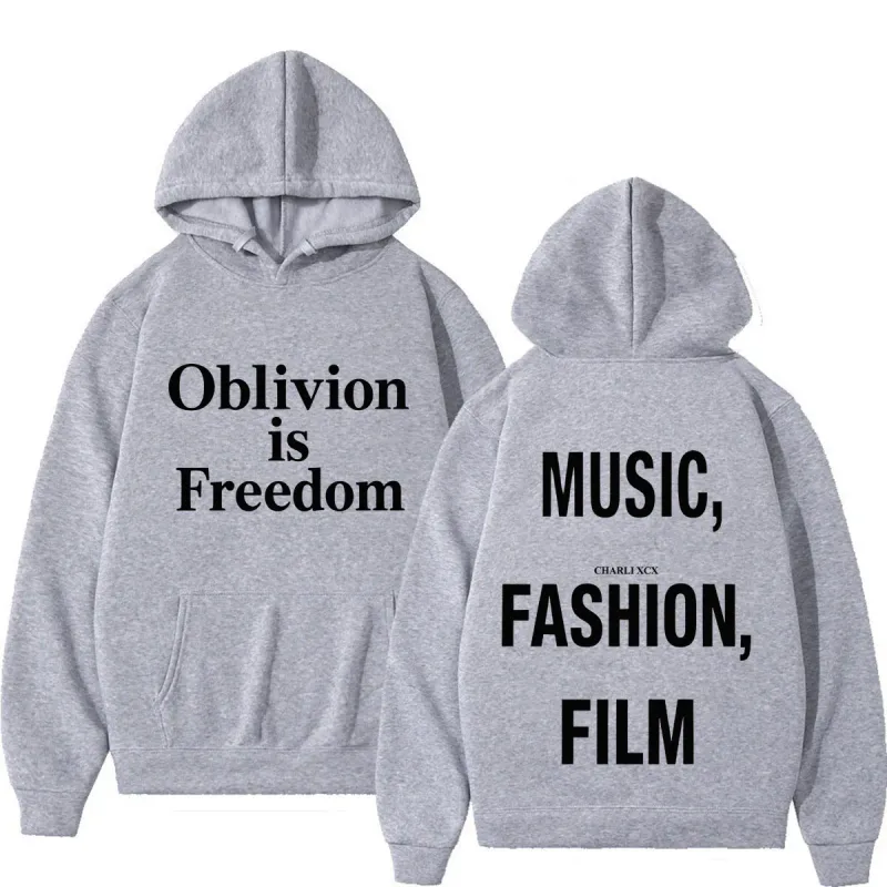 XCX Album Musik Mode Filmturné 2026 Tryck Luvtröja Män Kvinnor Mode Pullover Casual Hip-hop tröja Fanpresenter