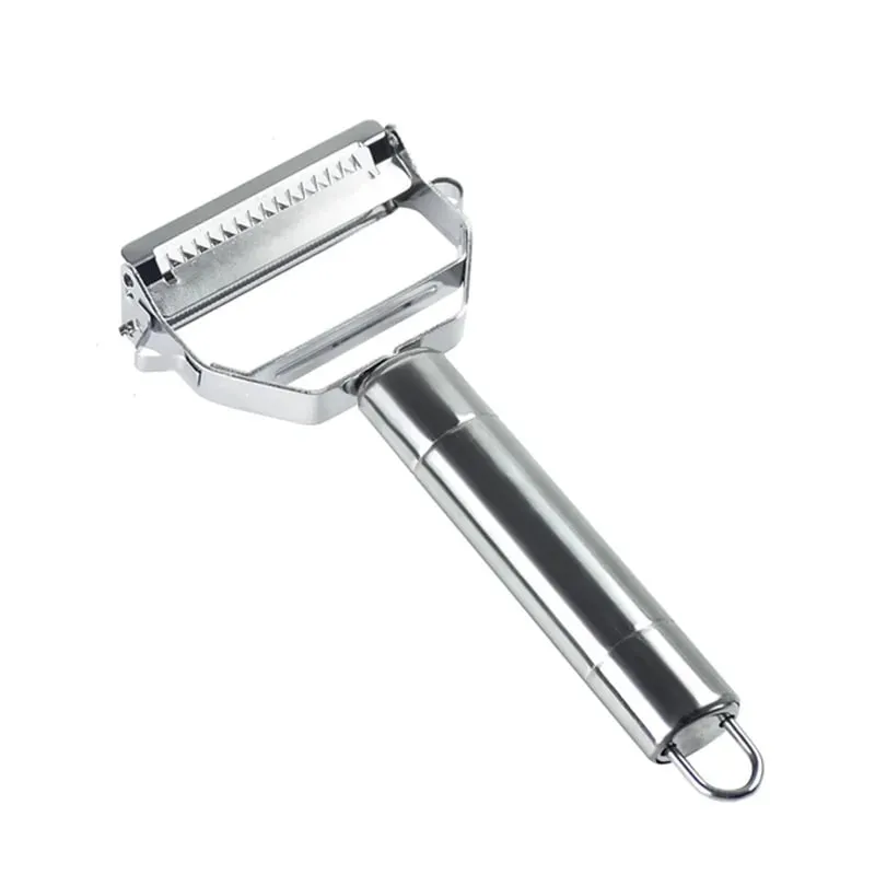 Descascador multifuncional de cozinha, descascador de frutas e vegetais, aço inoxidável, durável, fatiador de batata, triturador doméstico, descascador de cenoura