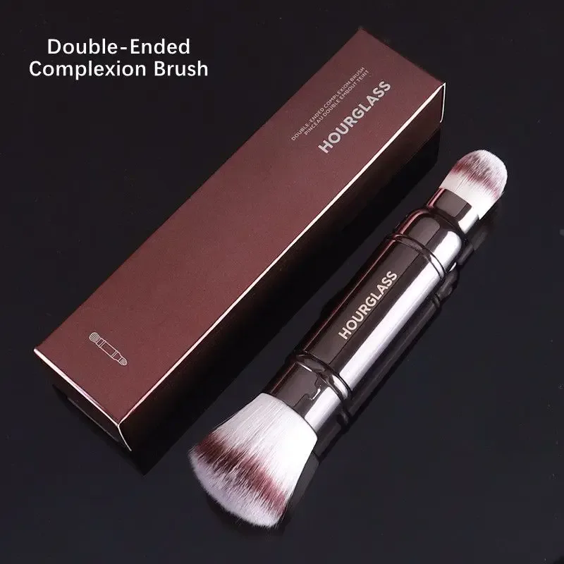 Hourglass Makeup Brushes Face Large Powder Blush Foundation Contour Highlight Blending Retractable Kabuki Cosmetic Brush Tools