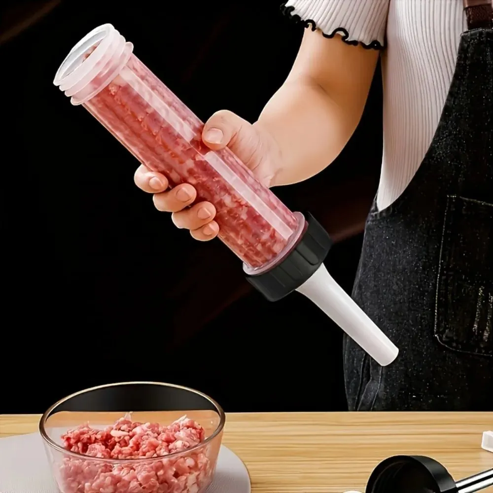 Manual Sausage Stuffing Machine Handheld Sausage Maker Tool Syringe for Homemade Sausage Kitchen Gadget for Party Food Crafting — image 4