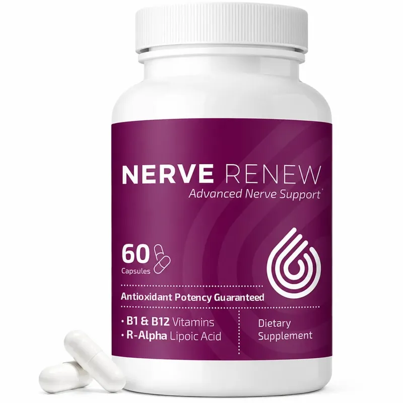 Nerve Renew Advanced Nerve Support Supplement - Natural Relief for Nerve Discomfort with R-Alpha Lipoic Acid & Vitamin B Complex
