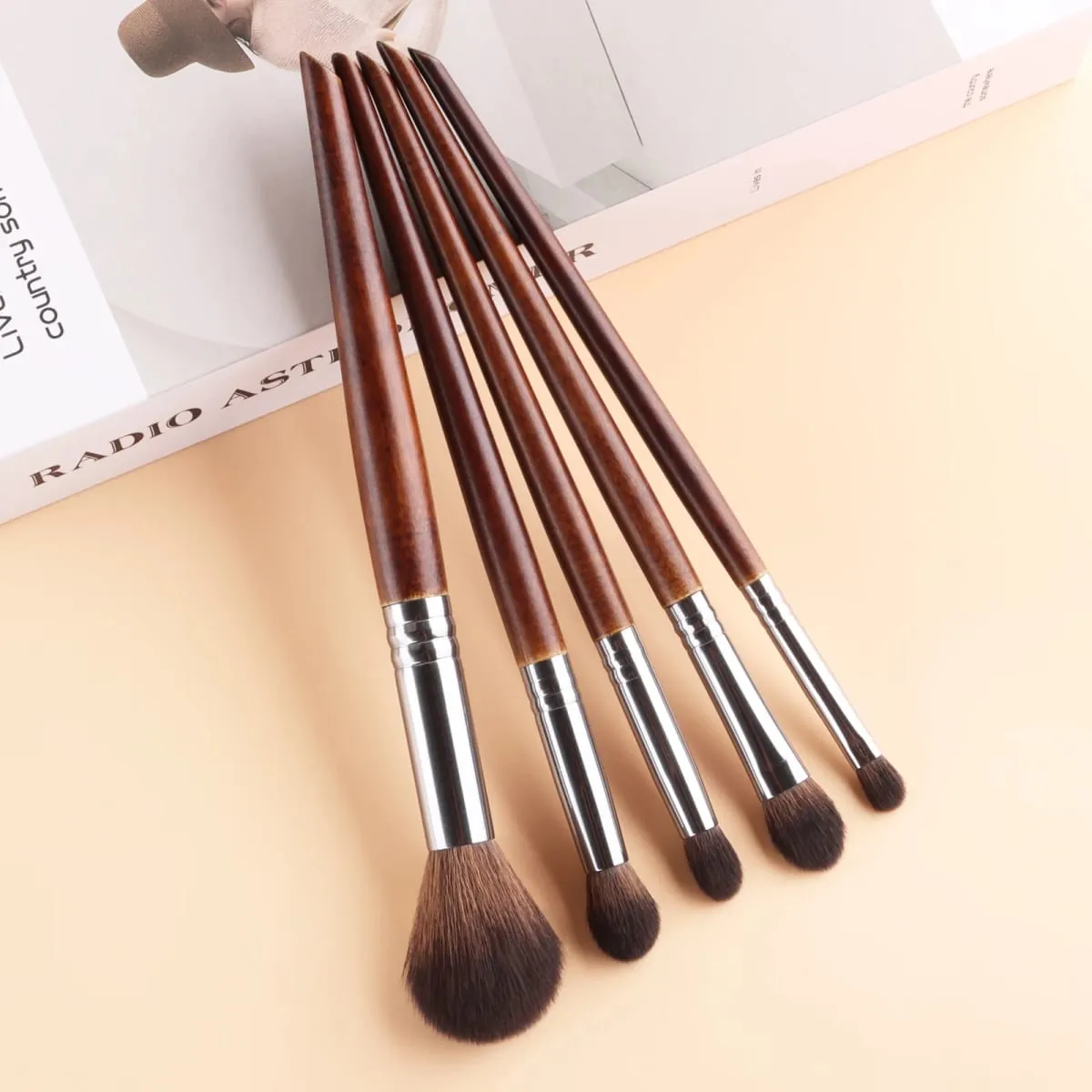 5pcs Natural Makeup Brushes Set Eyeshadow Make Up Brush Kit for Blending maquillage makeup brush