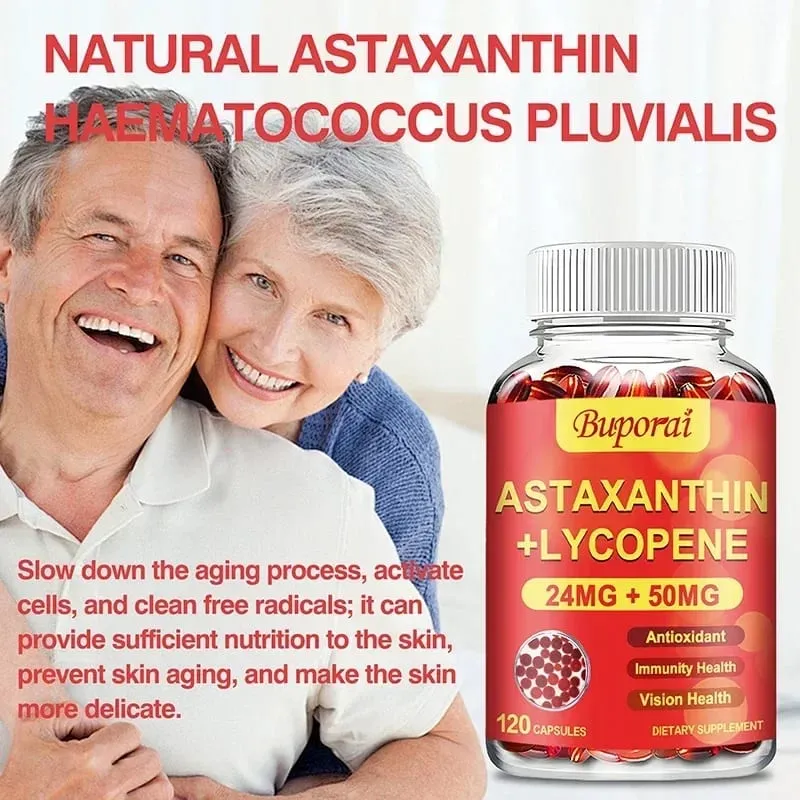 Astaxanthin + lykopenové kapsle - antioxidant podporuje vidění srdce a zdraví prostaty zlepšuje imunitu — image 5