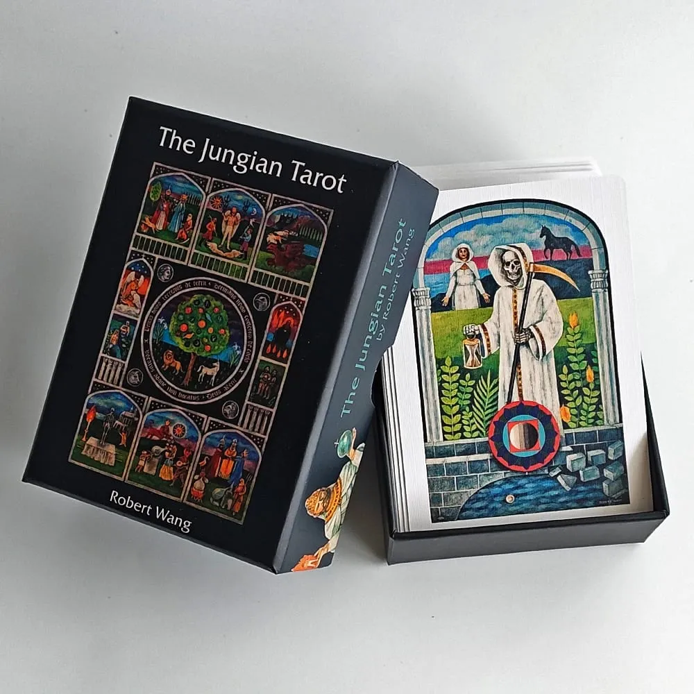 Ang Jungian Tarot Deck sa Rigid Box 78 Double-embossed Card para sa Aktibong Imahinasyon Jung Archetypes Psychology