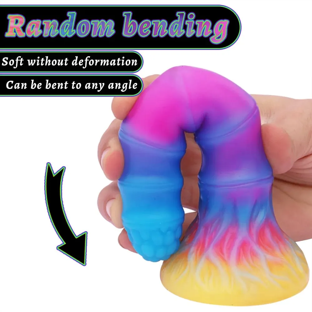 Realistic Night Glowing Anal Plug Luminous Monster Dragon Dildo for Women Men Butt Plug Sexy Dog Shape Sex Toy for Couples — image 4