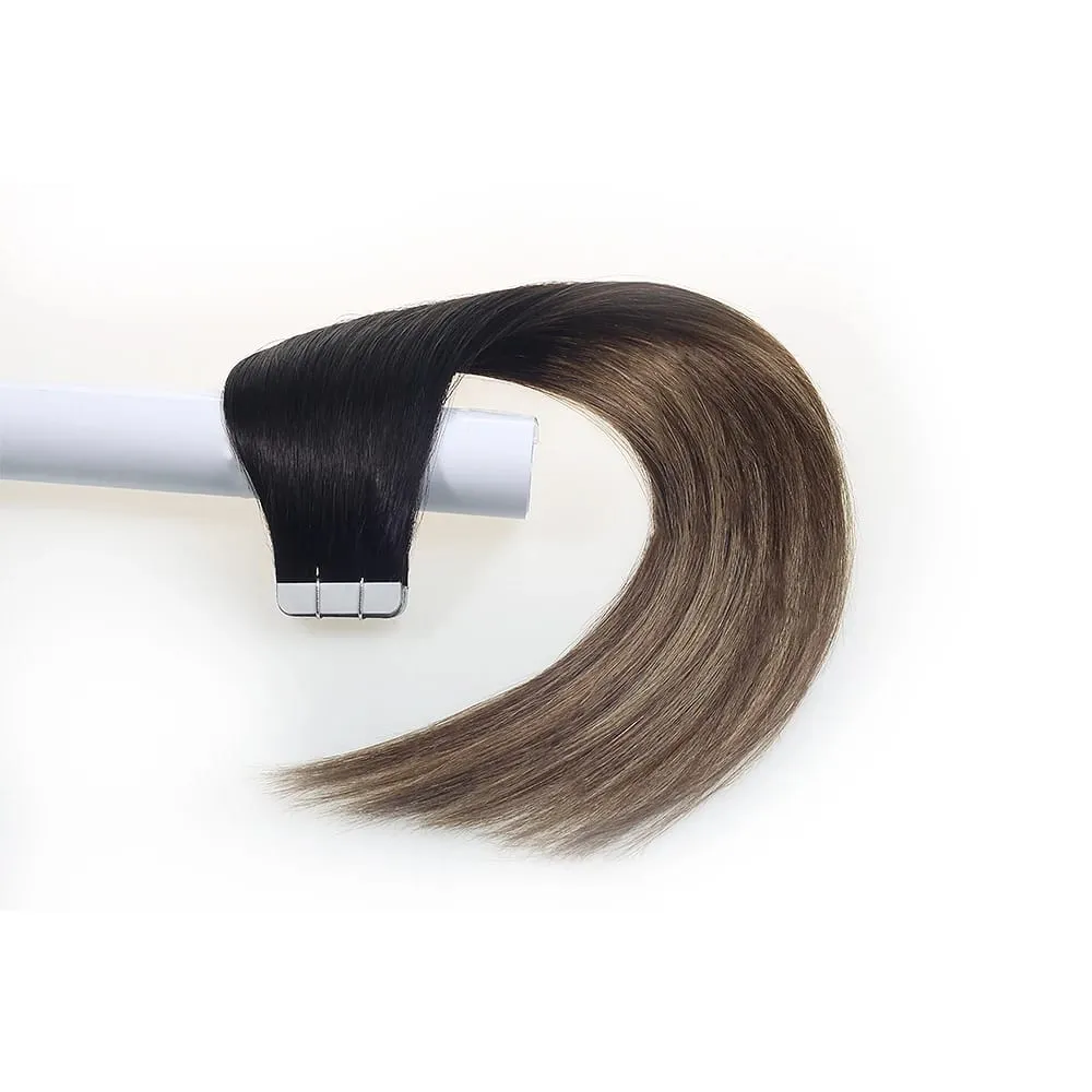 Aromas Hair Tape In Hair Extensions Human Hair 4x1cm Skin Weft Remy Tape Ins 20pcs 40pcs 14-22 inch For Thin Hair